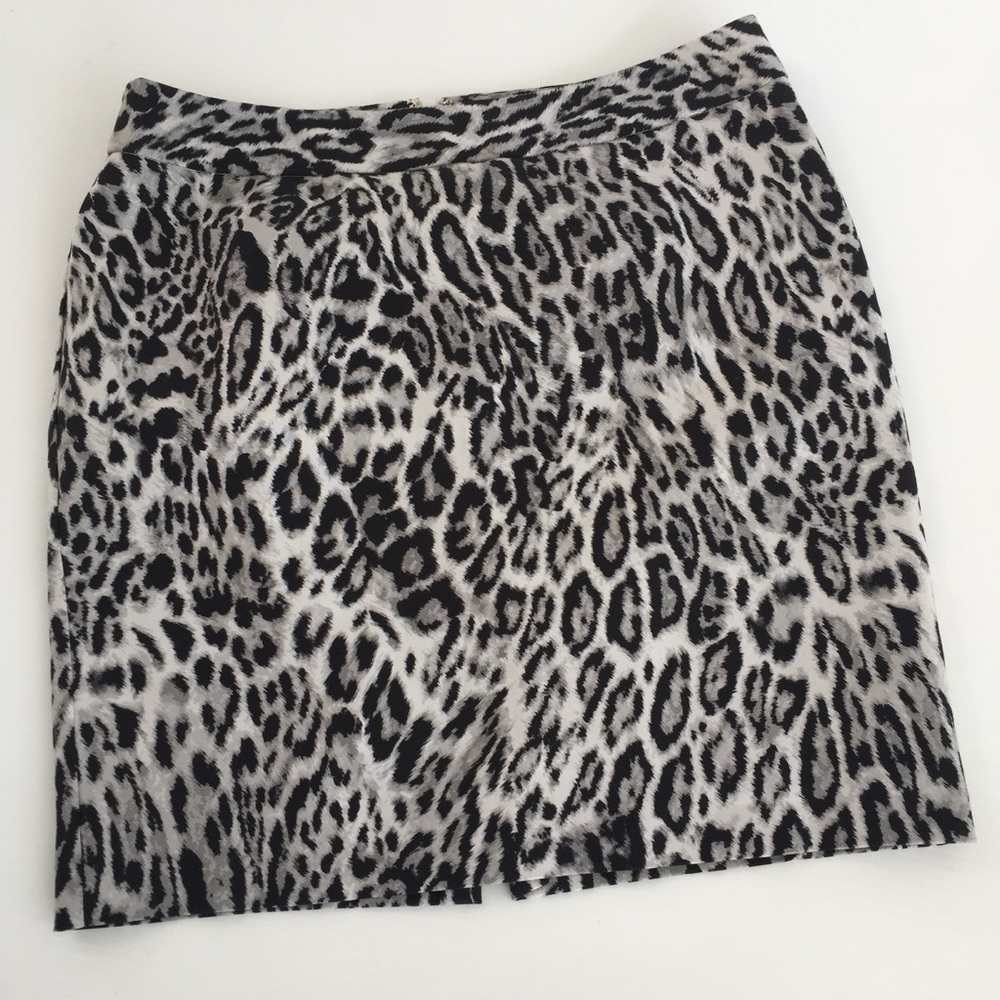 Worthington Animal Print Leopard Lined Skirt women’s adult size 6